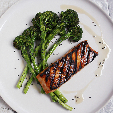 Saumon Au Soja & Miso, Au Citron Vert & Brocoli Au Sesame